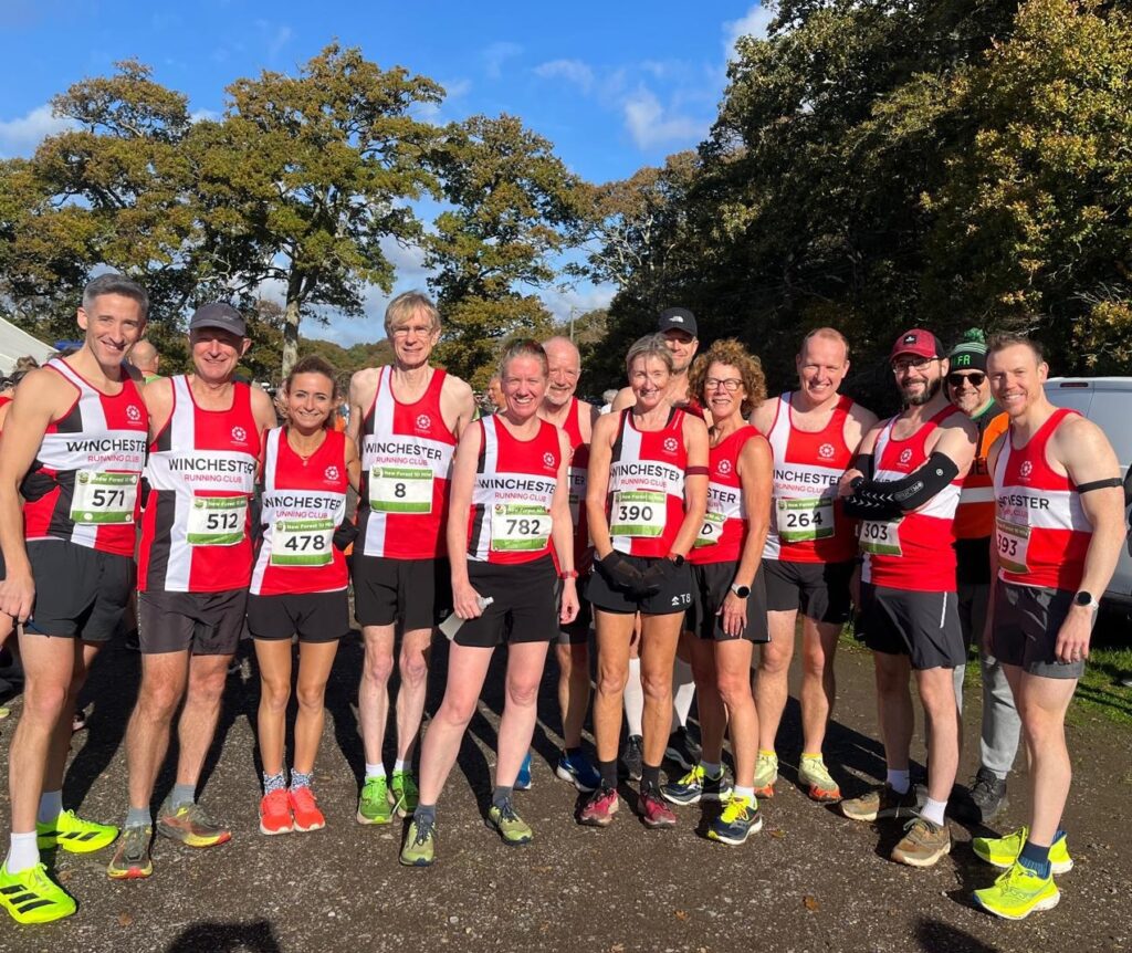 Some of the club members at the New Forest Showground